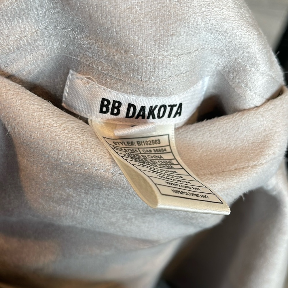 BB Dakota Women's Grey and Cream Jacket Small - Picture 3 of 9